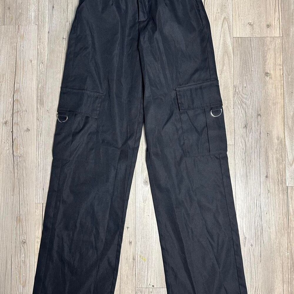 Prettylittlething Women's Black and Grey Trousers